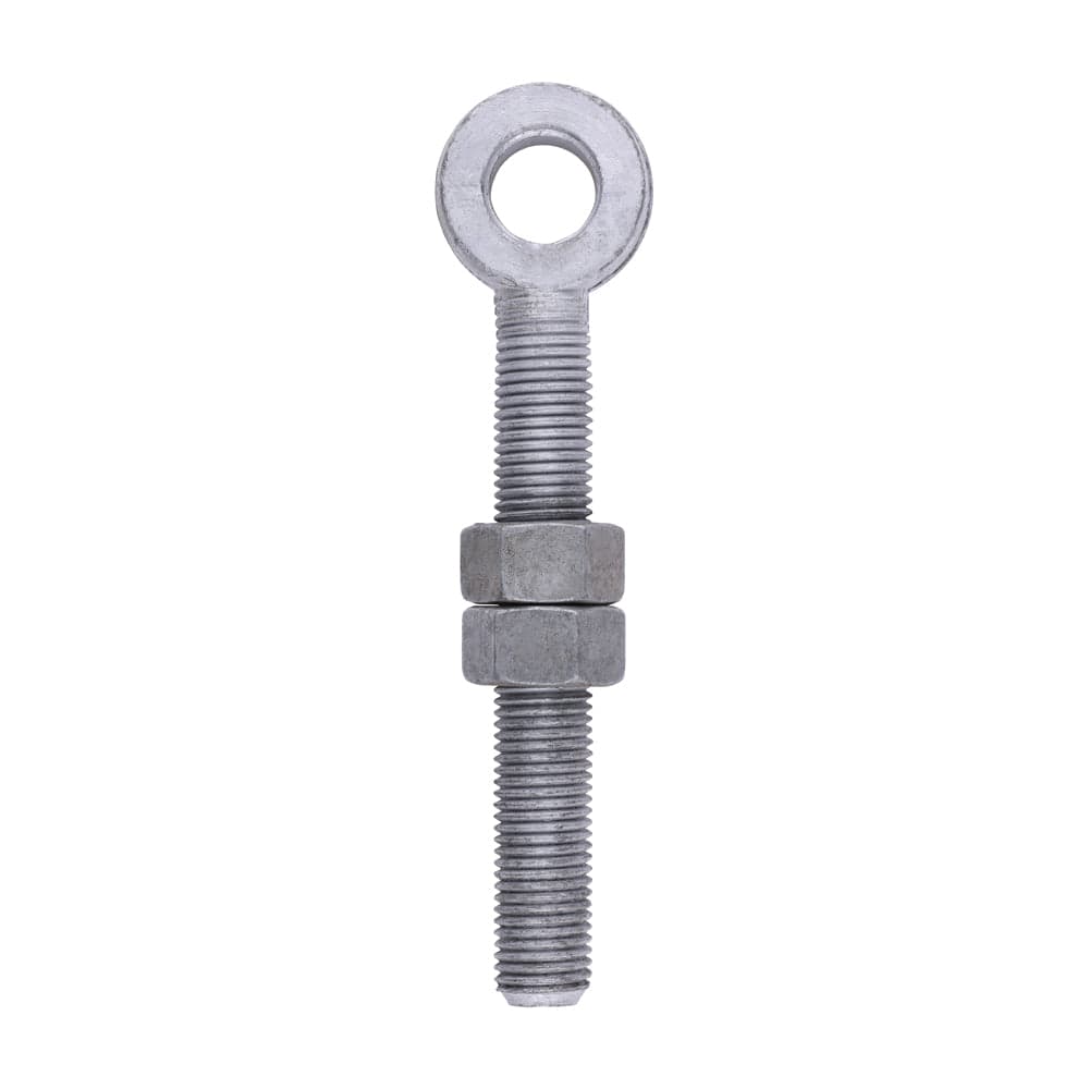 Adjustable Gate Eye with Nuts - Hot Dipped Galvanised