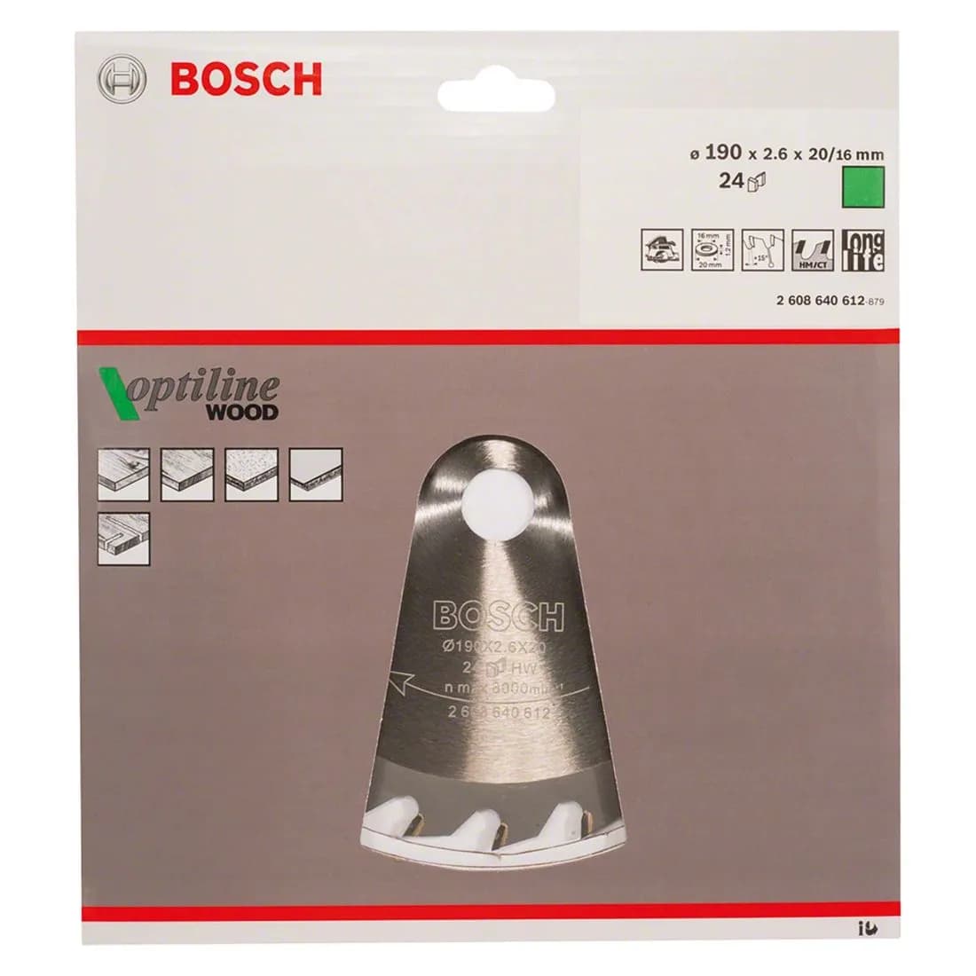 Circ Saw Blade 190 X 20 24T Bosch
