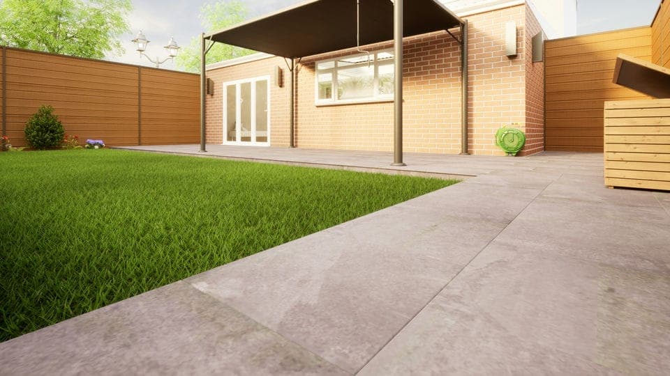 Porcelain Paving - 600mm x 600mm x 20mm Florence Dark - Pack of 2