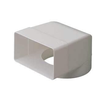 Monsoon Rectangular Ventilation Duct Elbow With 100mm Spigot - 110mm x 54mm