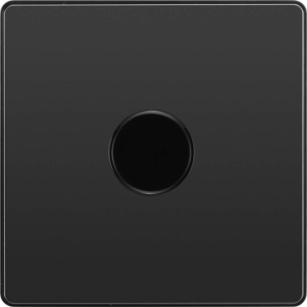 Single Dimmer Switch - 2 Way - Trailing Edge 200W - Black Chrome