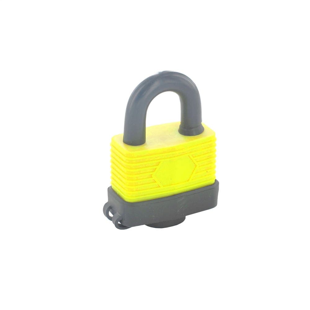 Weather Resistant Padlock - 40mm - Hardened Steel/Plastic Shield - Security Solutions