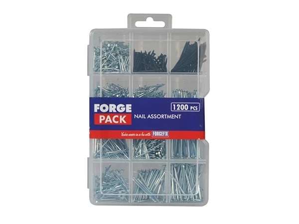 Forgepack FPNLSET Nails - Kit Assorted (Pack Of 1200Pc)