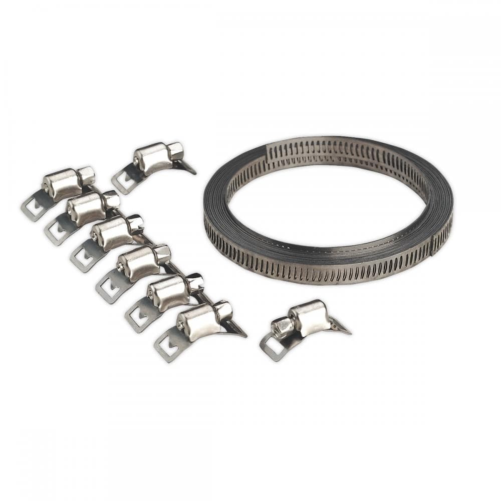 Sealey JC97 Hose Clip Set Self-Build 8Mm Band Width