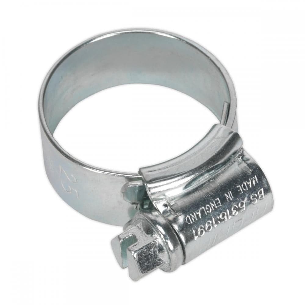Sealey HCJ0X Hi-Grip® Hose Clip Zinc Plated Ø17-25Mm Pack Of 20