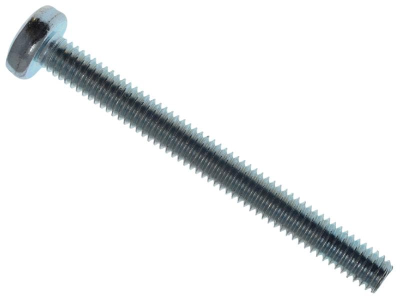 Metalmate® MEMMSPAN0440 Machine Screw Pozi Compatible Pan Head Zp M4 X 40Mm Box 25