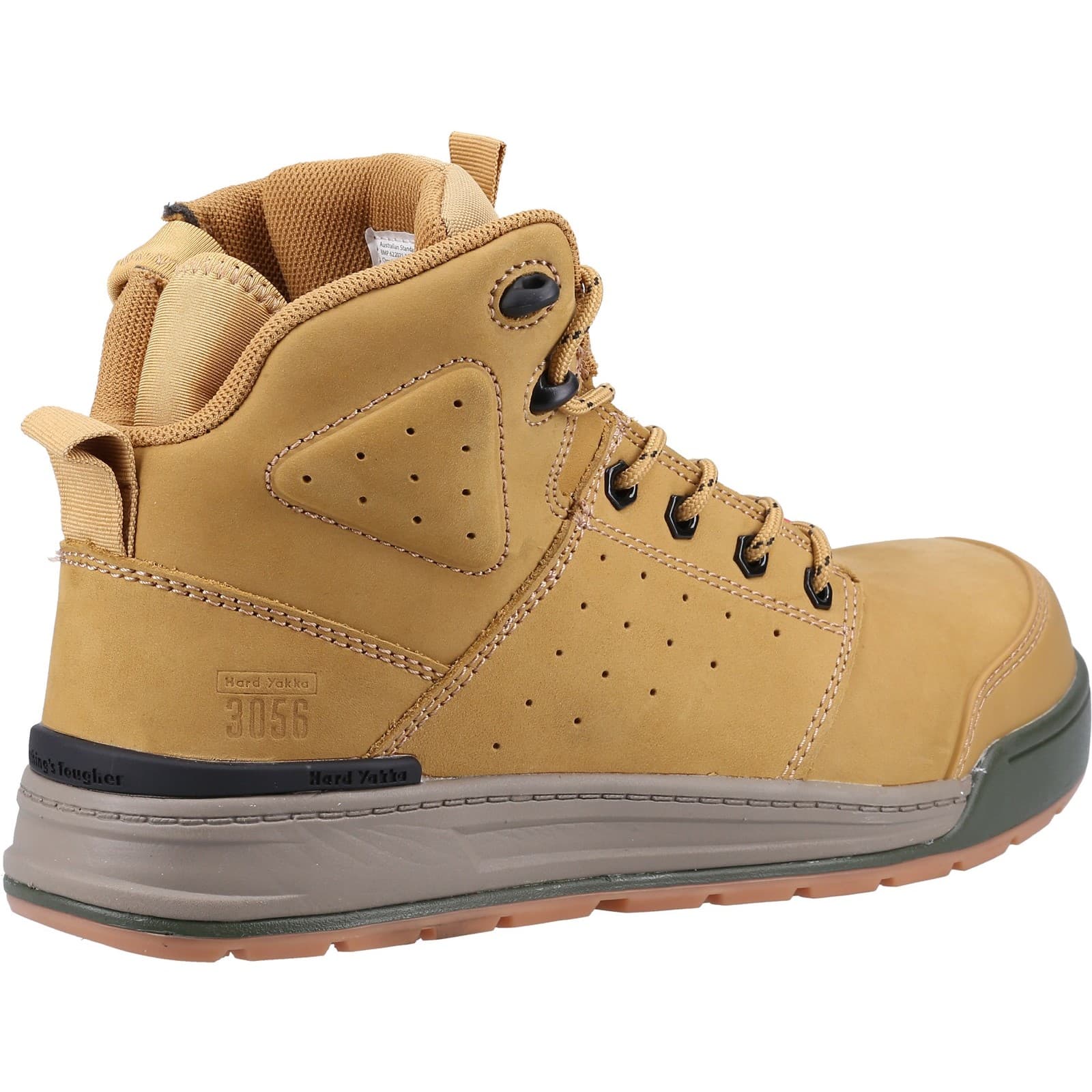 Hard Yakka 3056 Lace Zip Safety Boot Size 9 34688-59335-08