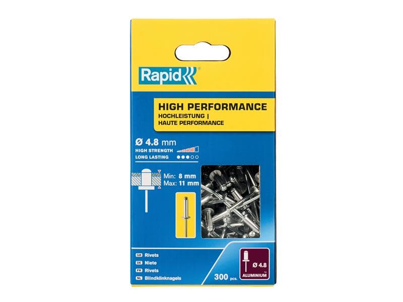 Rapid 5001437 High Performance Rivets 4.8 X 14Mm (Box 300)