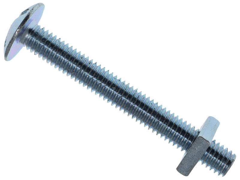Metalmate® MEMRBN0650 Roofing Bolt & Nut Zp M6 X 50Mm (Box 25)