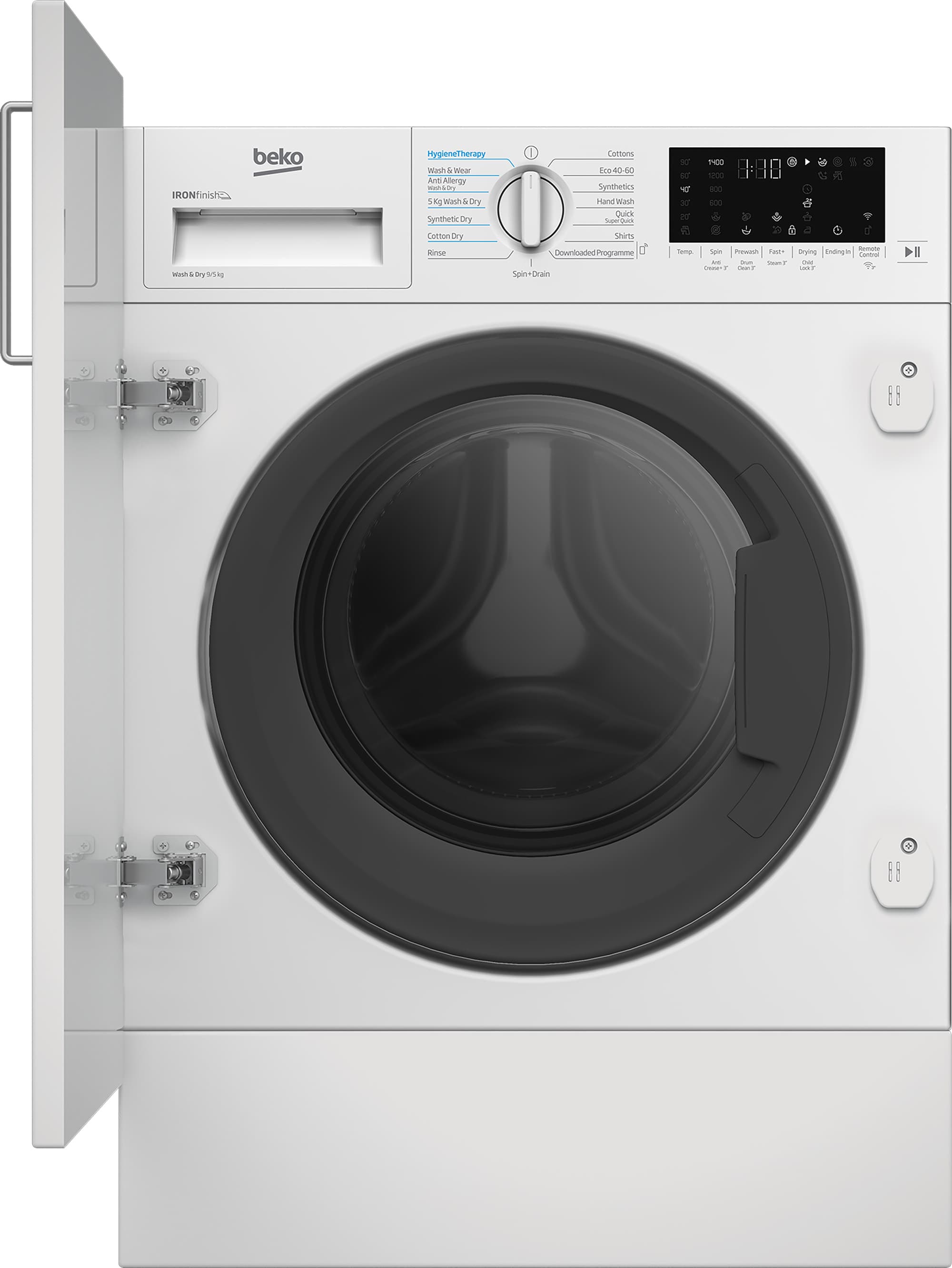 Beko Integrated 9kg/5kg 1400RPM Washer Dryer - WDIK954451F
