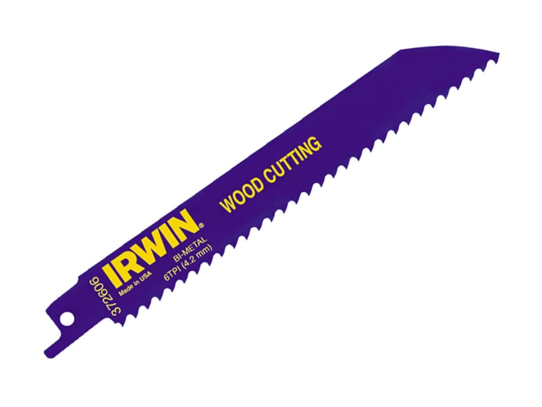Irwin IRWIN® 606R Sabre Saw Blade Wood Cutting 150mm (Pack 5) 10504150