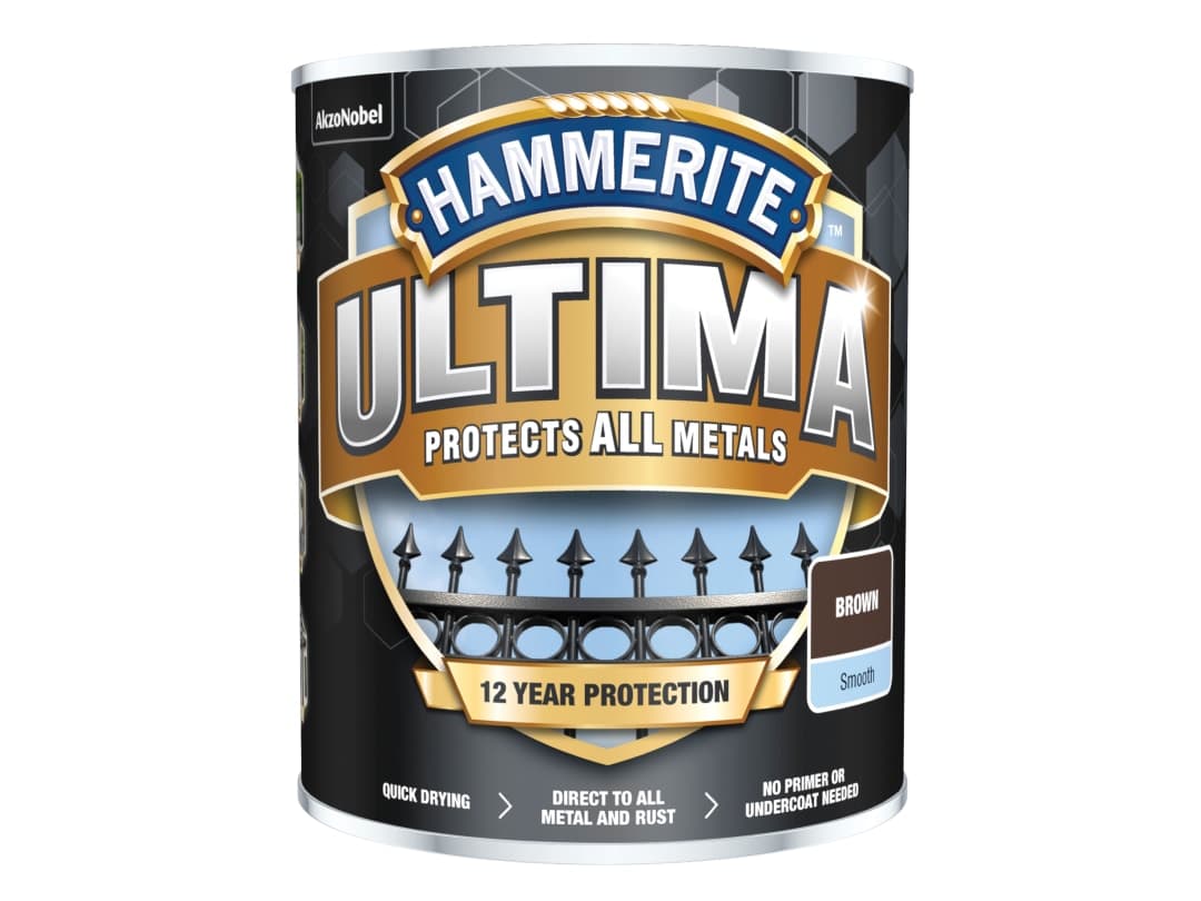 Hammerite Ultima Metal Paint Smooth Brown 750ml 5362530