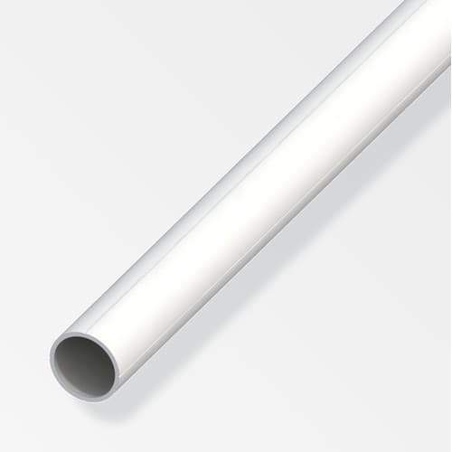 Alfer PVC Round Tube 11.5mm x 1.5mm x 1mtr - White