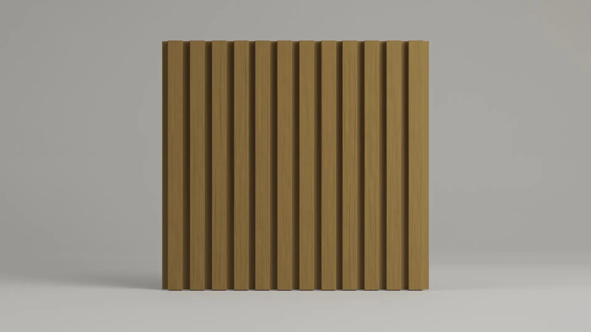 3m Natural Oak Castellated Exterior Cladding