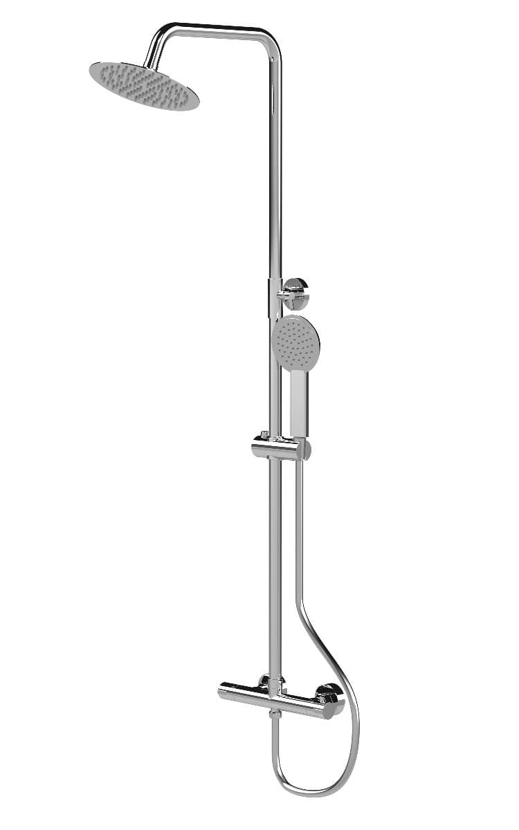Whitewater Thermostatic Bar & Shower Kit - Round - Polished Chrome