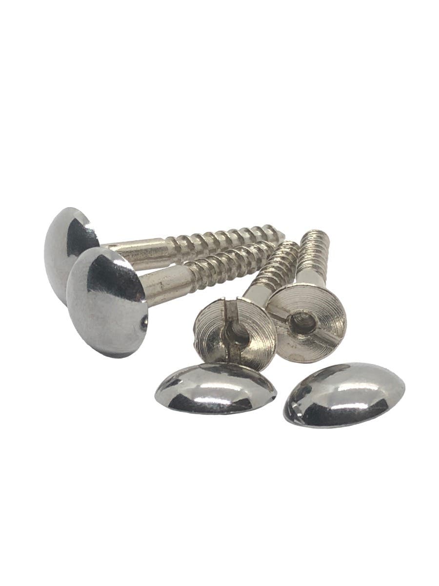 Mirror Screws - 55mm x 8G - Chrome Plated - Pack of 4