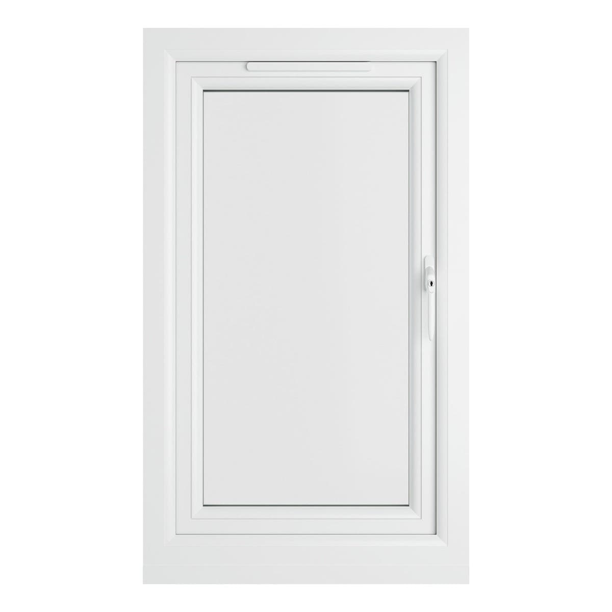 uPVC White Double Glazed Window - Right Handed - Side Hung - Clear Glass - 610 x 1115mm