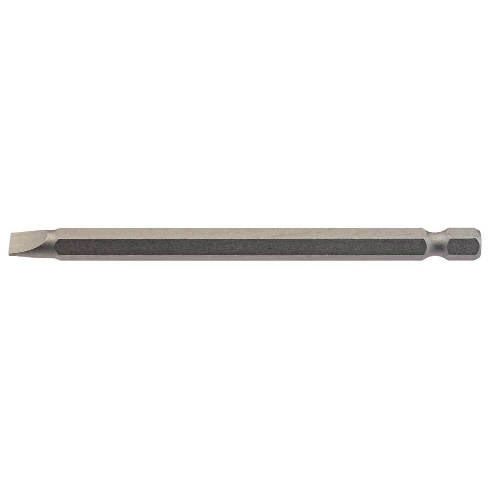 Draper 64347 Plain Slot Insert Bit 6Mm 1/4in Hex 100Mm Long (Pack Of 1) each