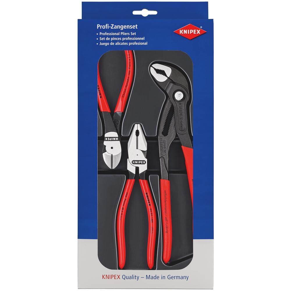 Knipex 00 20 10 Power Set 1X 02 01 180 1X 87 01 250 1X 74 01 160 25017