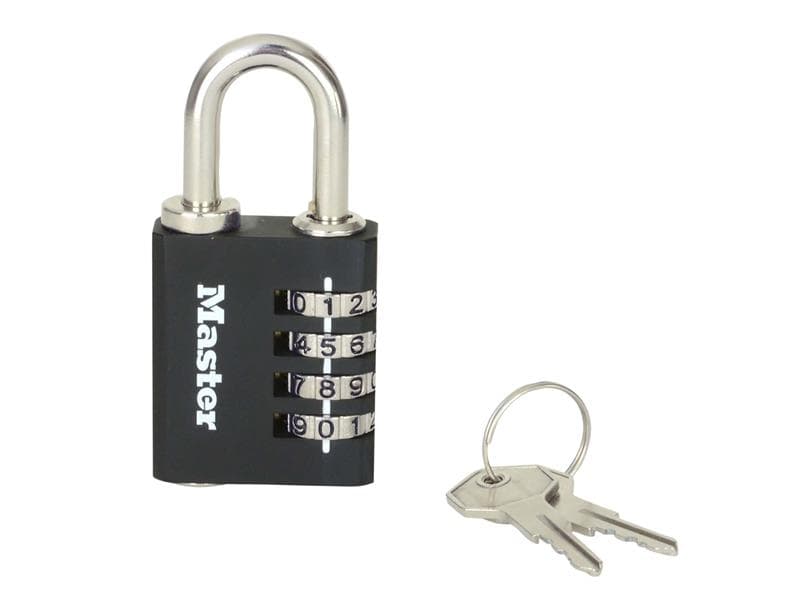 Master Lock 7641EURDBLK Set-Your-Own Combination Padlock 40Mm