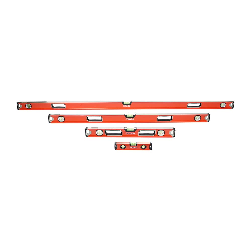Timco 468164 Professional Spirit Level Set - Box Beam 4 Piece Set Set 4