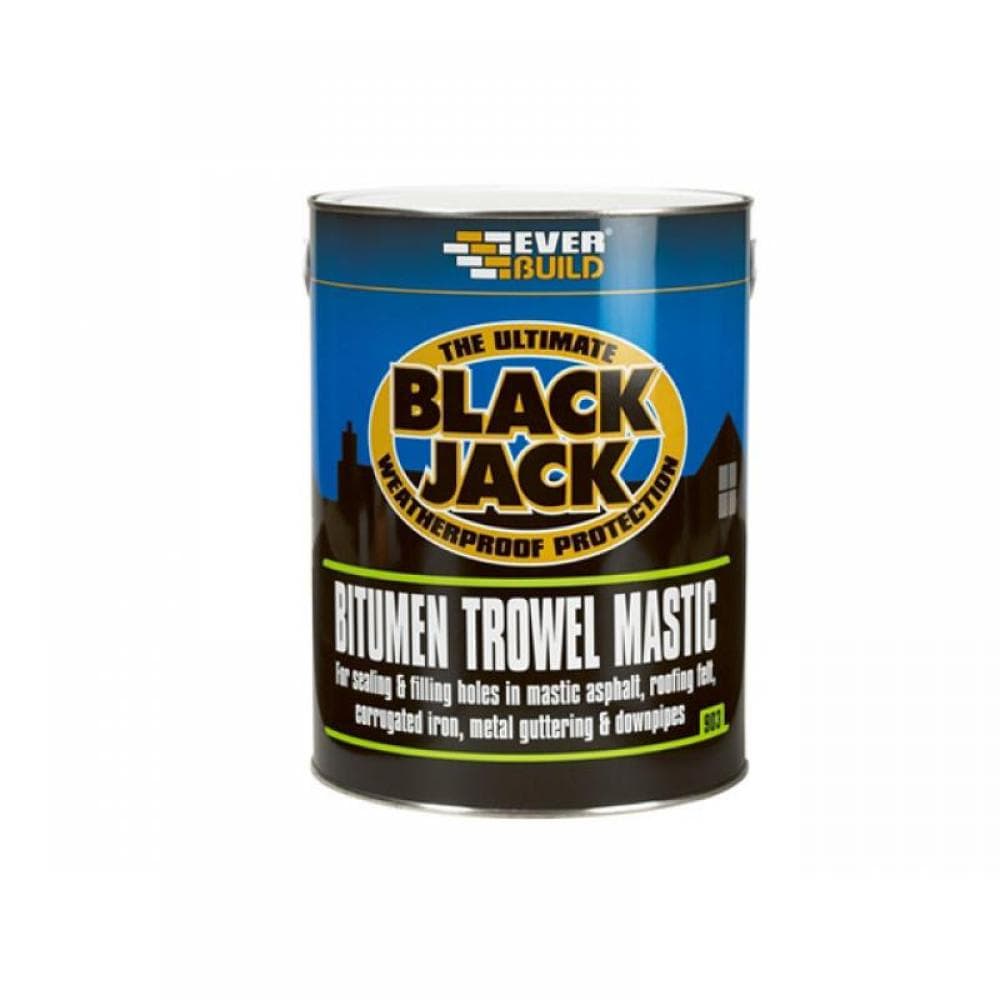 Everbuild Sika 486987 Black Jack® 903 Bitumen Trowel Mastic 1 Litre