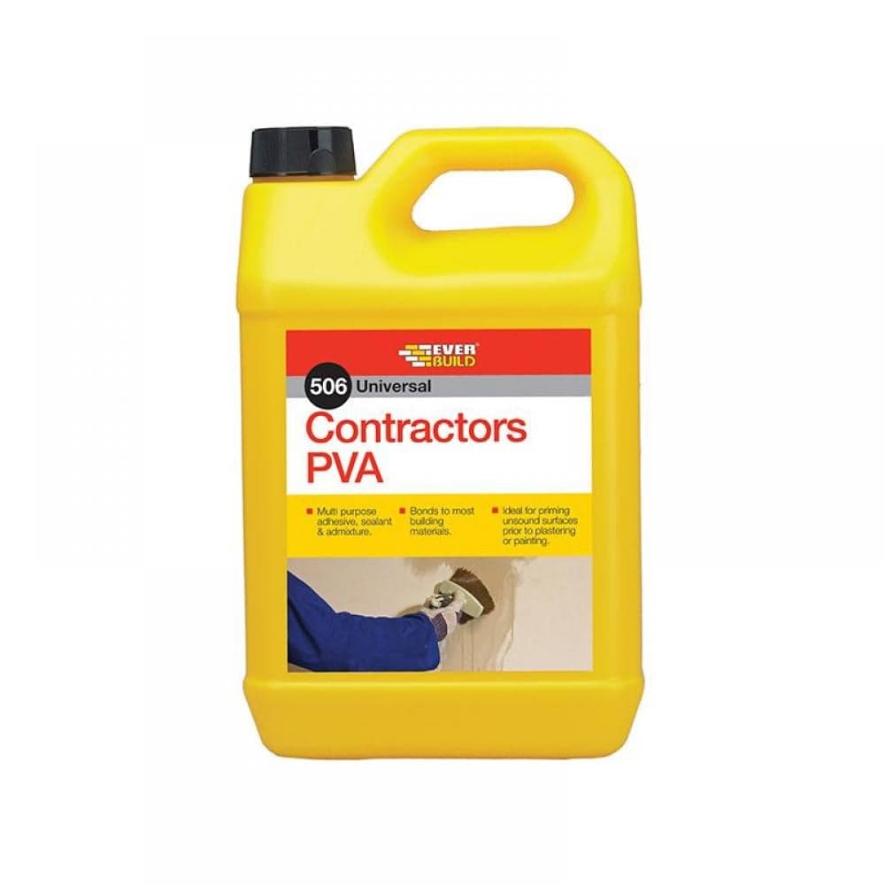 Everbuild Sika 489453 Contractorfts Pva 5 Litre