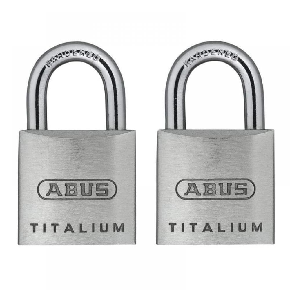 Abus Mechanical 56373 64Ti/20Mm Titalium™ Padlock Carded Twin Pack