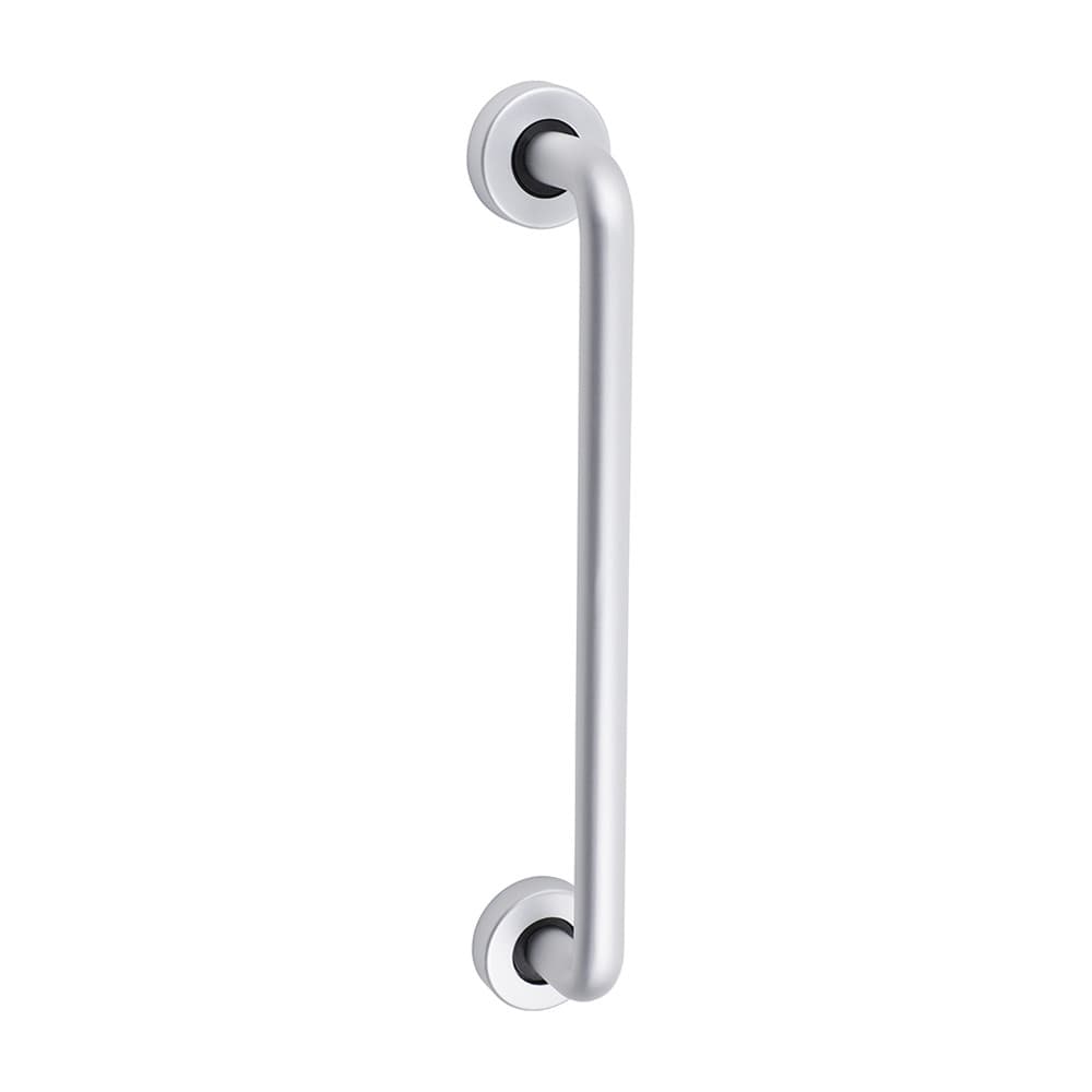 Timco D Shaped Pull Handle On Rose - Satin Anodised Aluminium TIMbag 1 725094