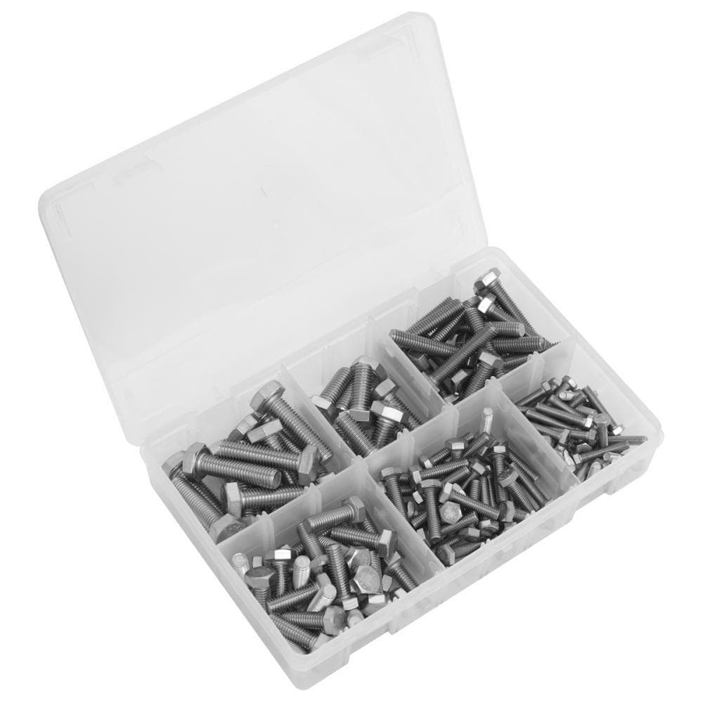 Sealey AB078SS Stainless Steel Setscrew Assortment 150Pc M5-M10