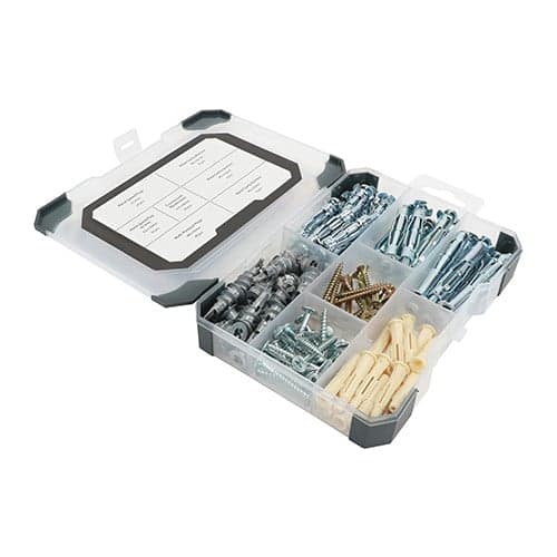 Timco TRAY520 Mixed Tray - Plasterboard Fixings 102Pcs Tray 102