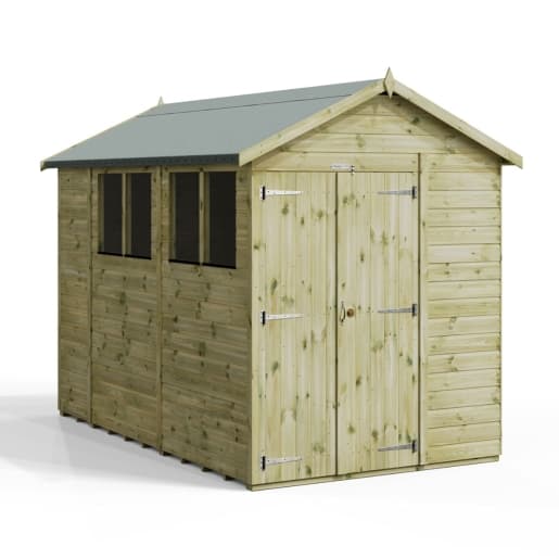 10x6 Premium Powersheds Apex Double Doors