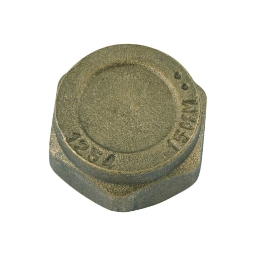 Brass Cap For Compression Couplings 1in