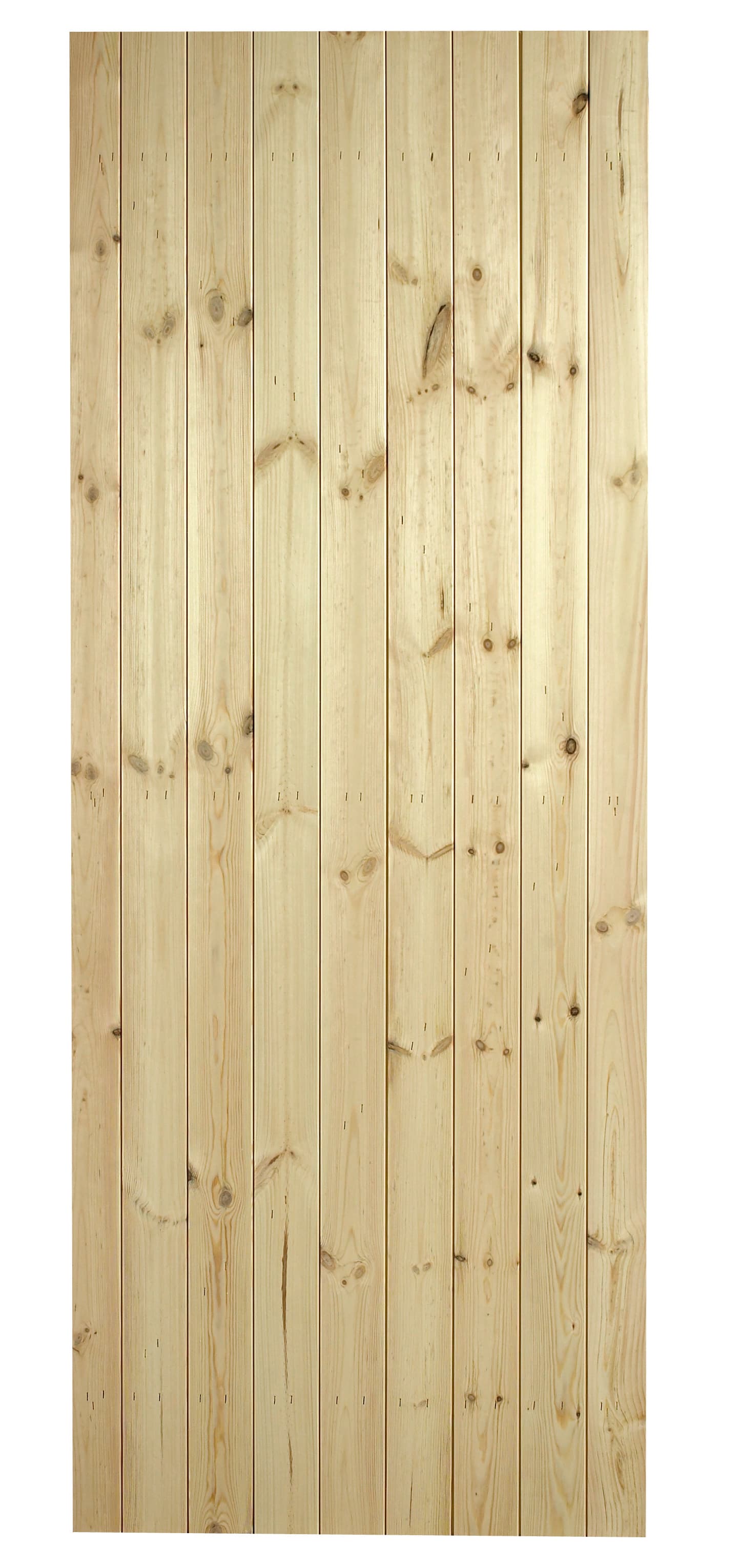 Plaut Brown Pine Redwood Ledged Braced Door, 1981x610x40mm