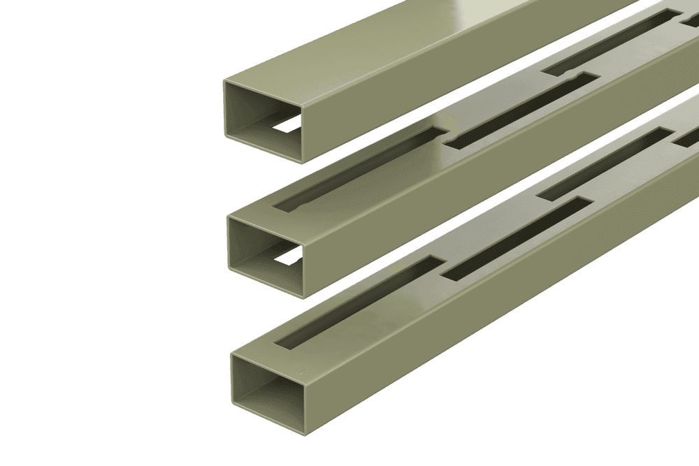 Durapost Vento Vertical Composite Fencing Rail - Over 900mm Natural - Pack of 3