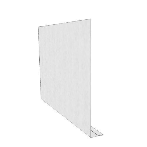 Zinc Fascia L Profile Length - 150mm x 25mm x 2.4mtr