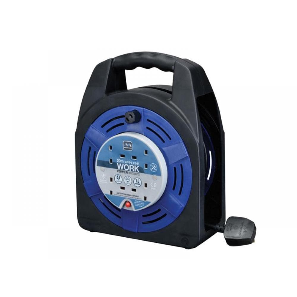 Masterplug HBT2013/4BL-MP Case Reel 240V 13A 4-Socket Thermal Cut-Out 20M