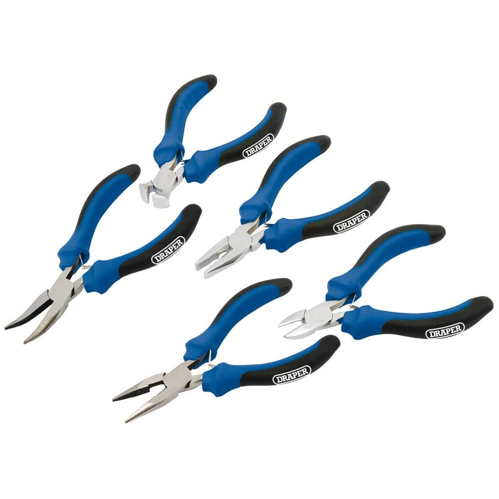 Draper 12544 Soft Grip Mini Pliers Set (5 Piece) per set