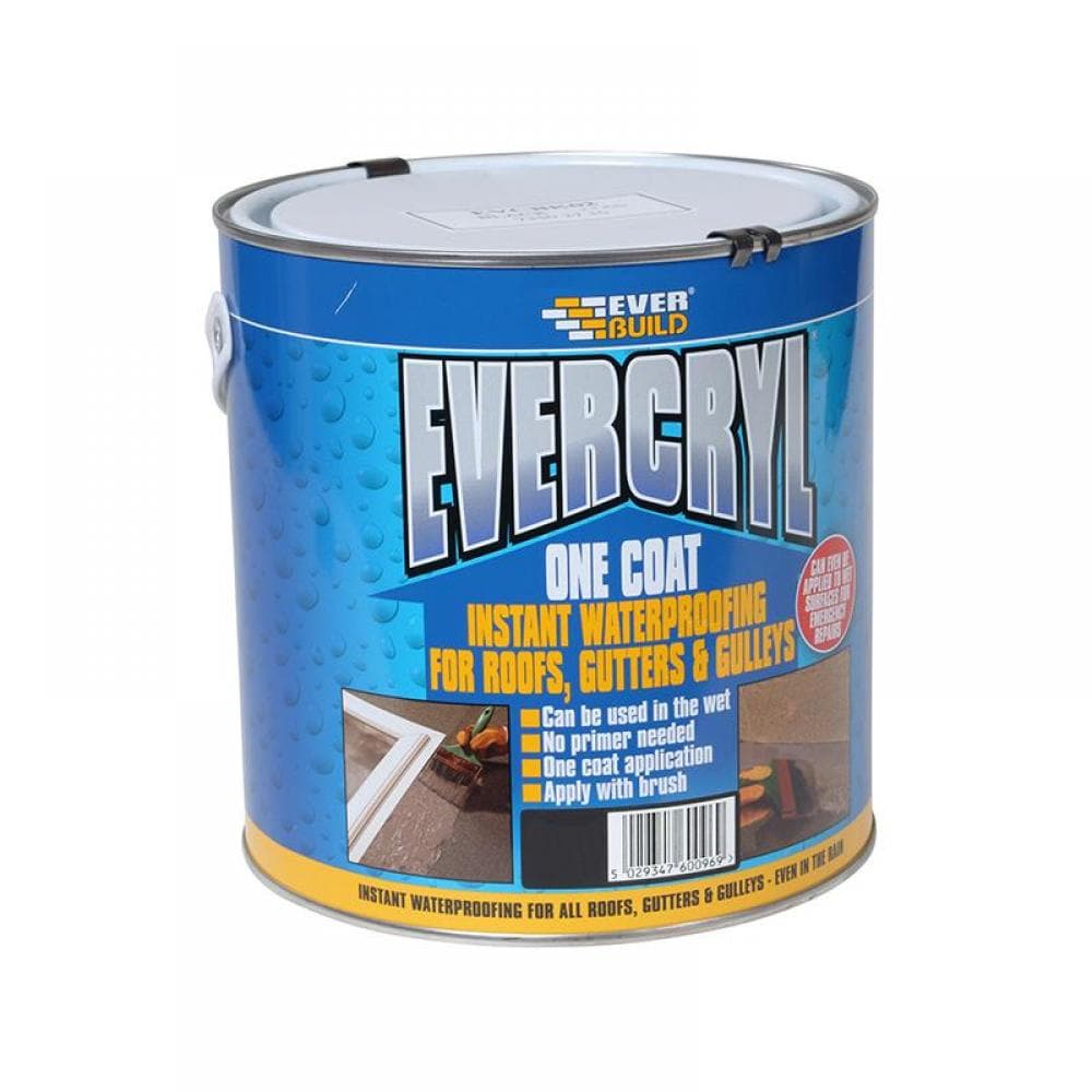Everbuild Sika 484619 Evercryl® One Coat Black 2.5Kg