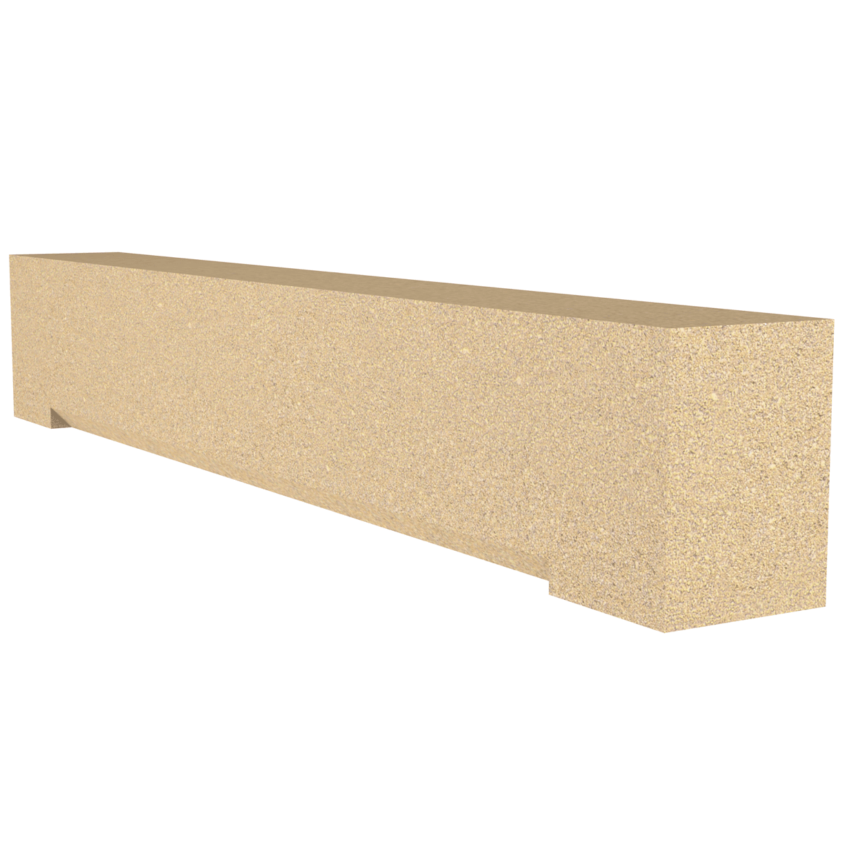 Forticrete Head Chamfered DH3 Bath 890 x 100 x 140