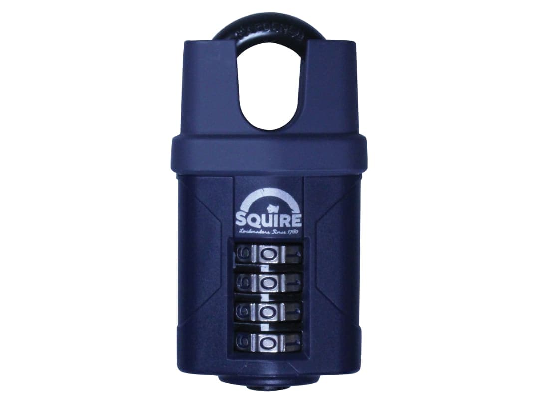 Squire CP50CS Combination Padlock 4-Wheel Closed Shackle 50mm CP50CS