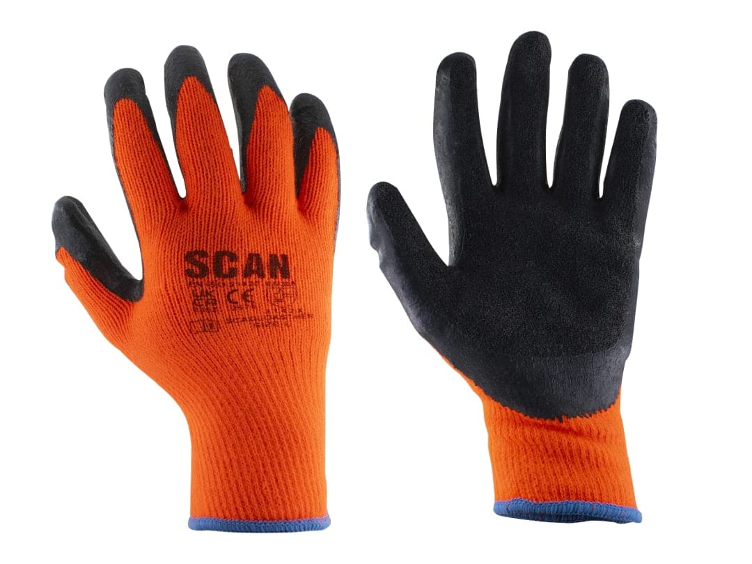 Scan Thermal Latex Coated Gloves - XXL (Size 11)