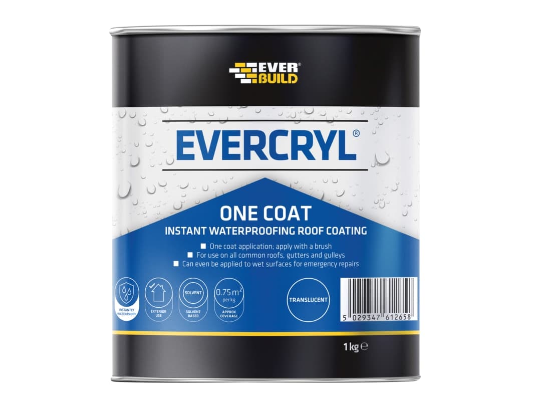 Everbuild Sika EVERCRYL® One Coat Clear 1kg 851528