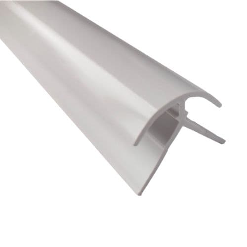 Compact Composite Wall Panel 4mm External Corner - 2440mm White Tile