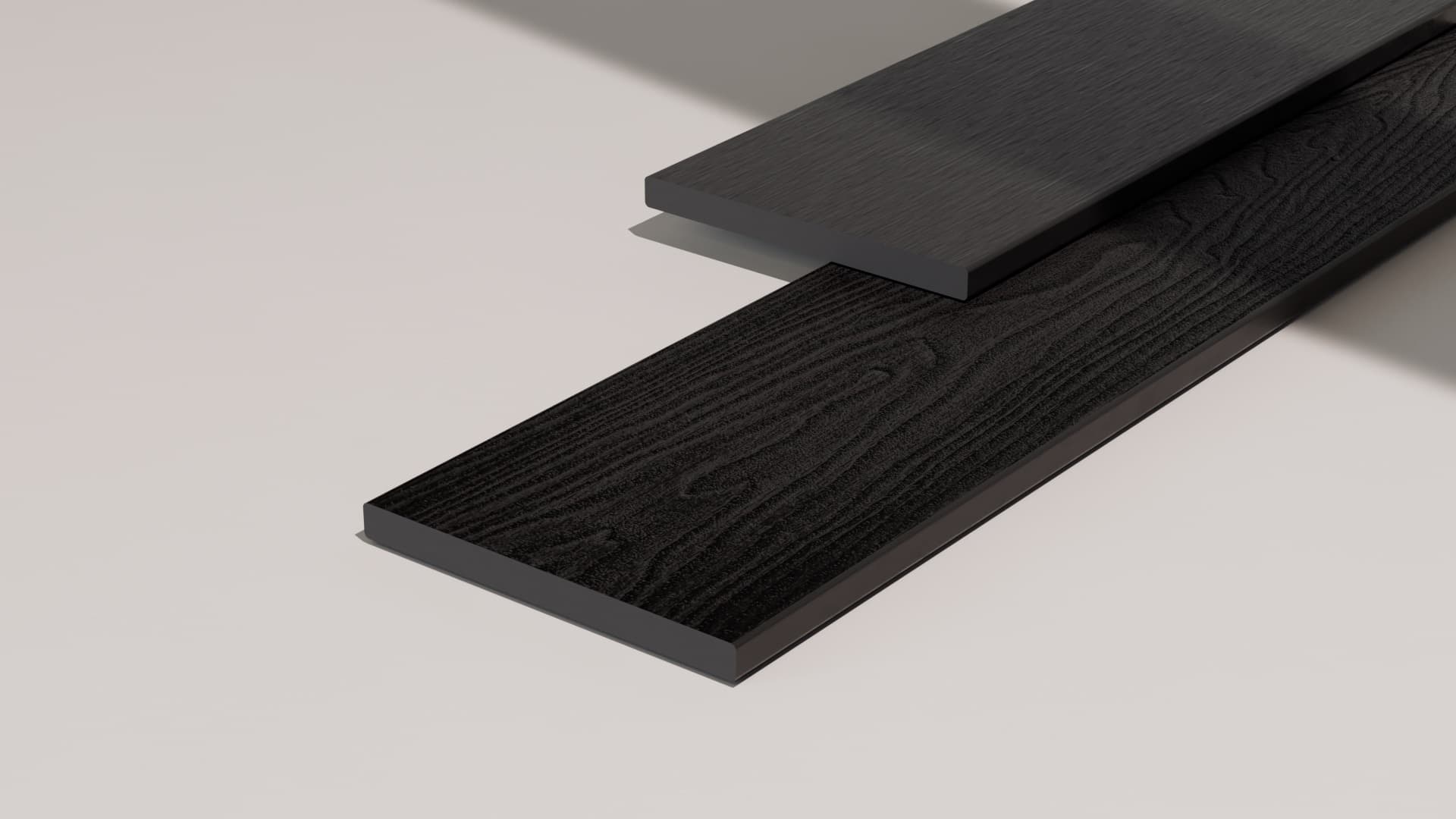 4m Solid Fascia Board Charcoal – Black
