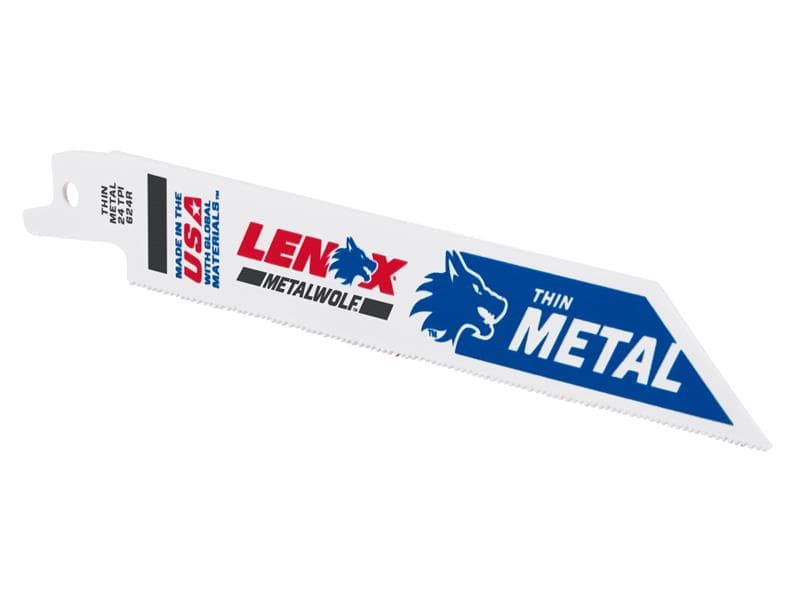 Lenox Metalwolf Wave Edge Reciprocating Saw Blade 152 X 19 X 0.9Mm 24 Tpi (Pack 5) 20568624R