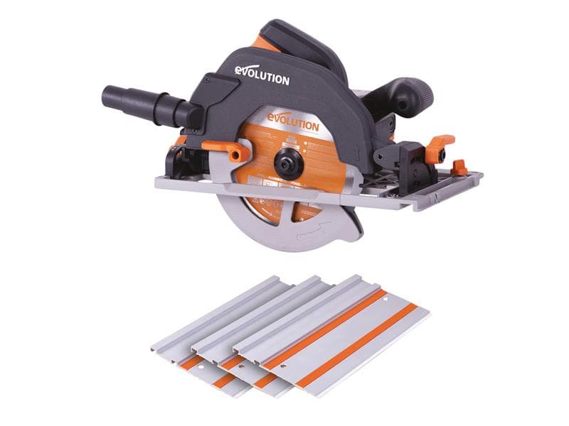 Evolution 027-0001 R185Ccsx Circular Track Saw Kit 185Mm 1600W 240V