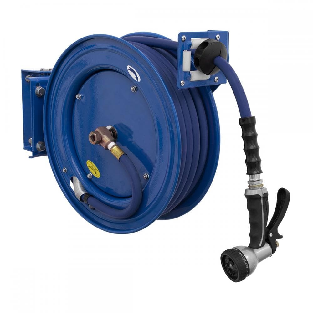 Sealey WHR1512 Heavy-Duty Retractable Water Hose Reel 15M Ø13Mm Id Rubber Hose