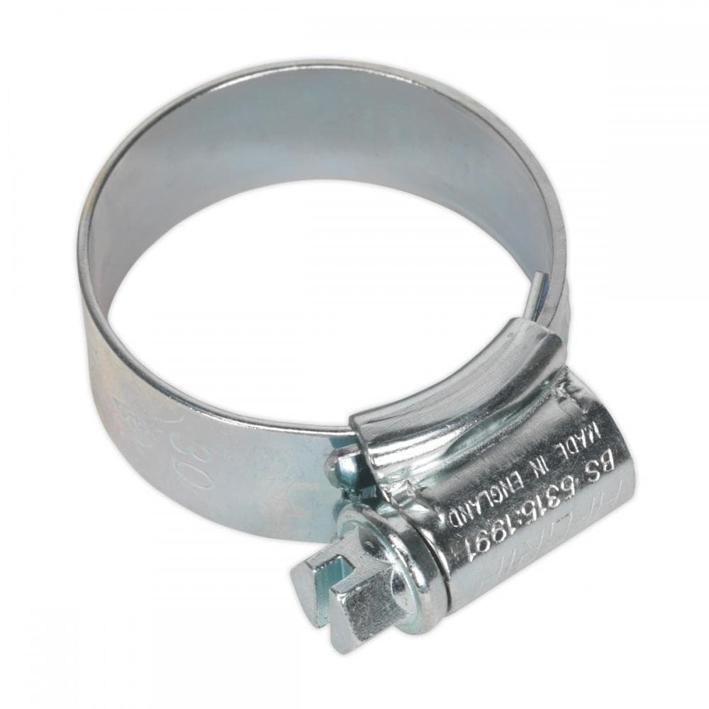 Sealey HCJ1A Hi-Grip® Hose Clip Zinc Plated Ø22-30Mm Pack Of 20