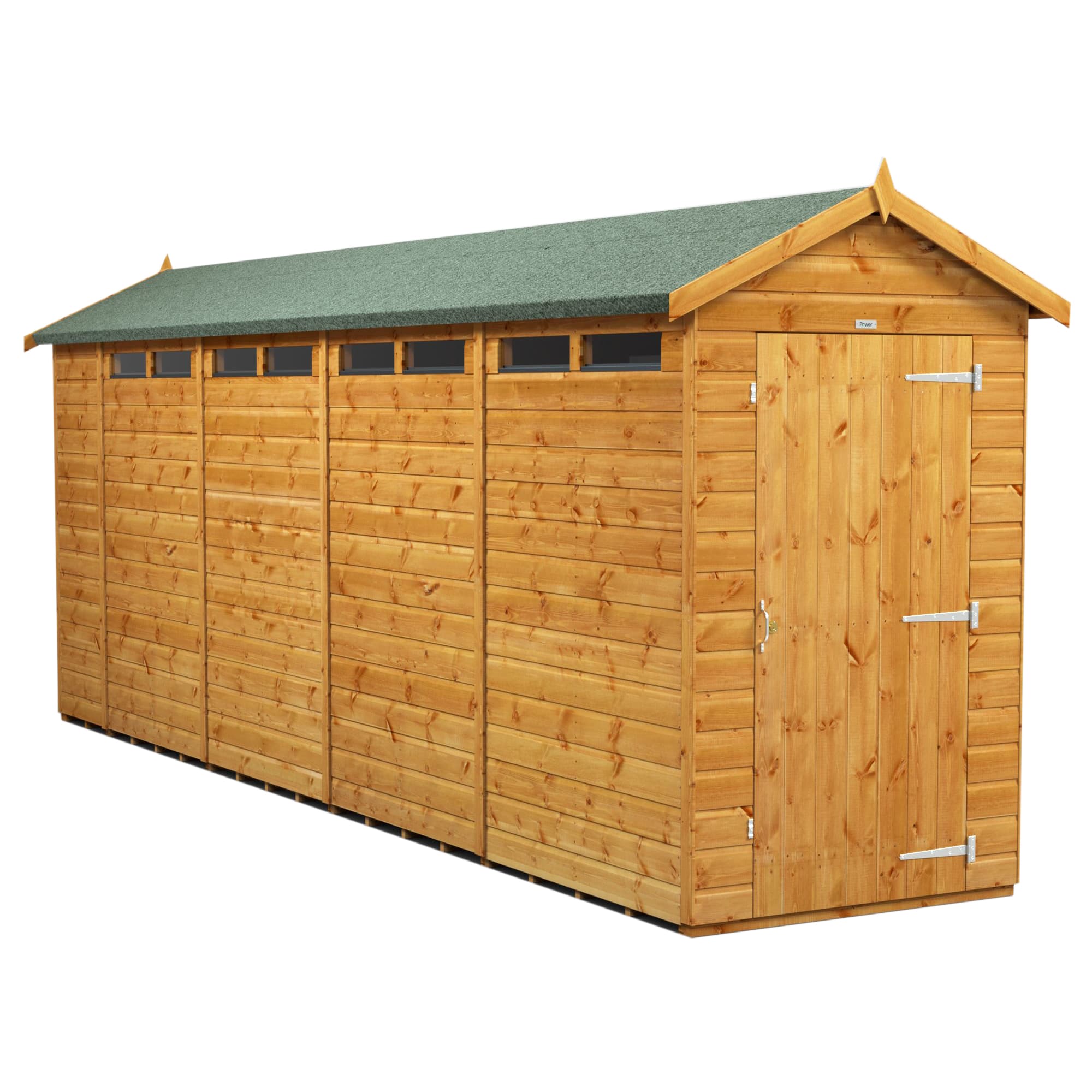 Powersheds 18 x 4 Power Apex Security Shed